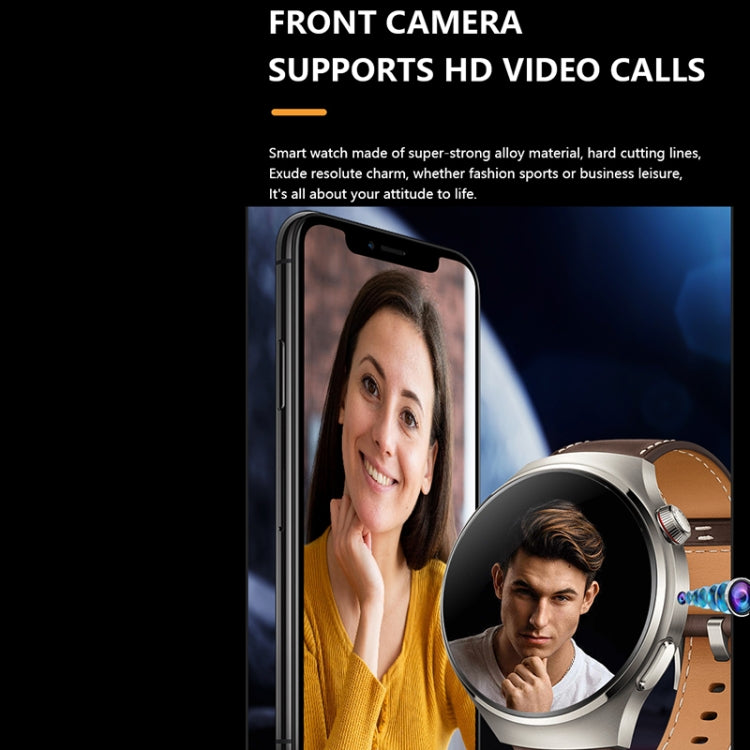 1.53 inch Front Camera Smart Watch Support AI Voice / SIM Card, Specification:2GB+32GB(Tarnish) by bashfashion