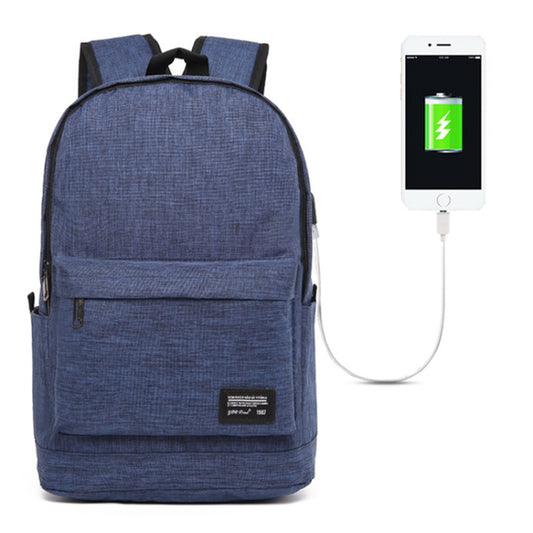 Universal Multi-Function Oxford Cloth Laptop Shoulders Bag Backpack with External USB Charging Port, Size: 45x31x16cm, For 15.6 inch and Below Macbook, Samsung, Lenovo, Sony, DELL Alienware, CHUWI, ASUS, HP(Blue) by bashfashion