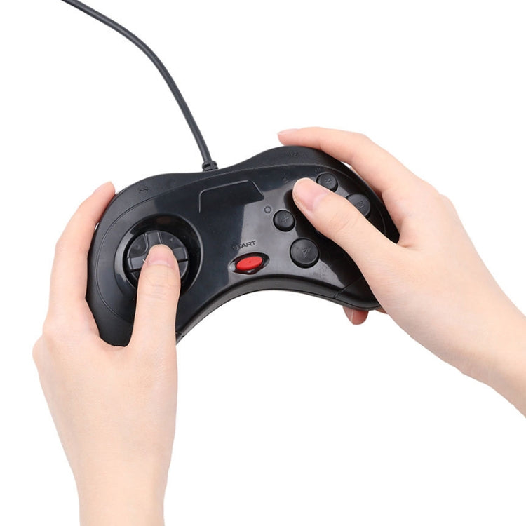 USB Computer Game Handle Controller for Sega Saturn(Black) by bashfashion