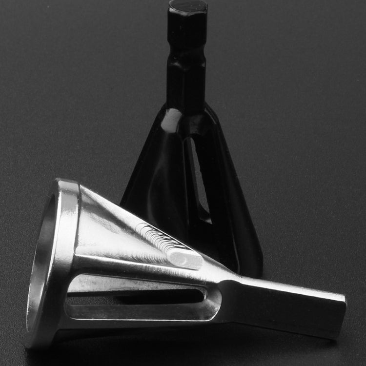 Chamfer Stainless Steel Deburring External Chamfer Tool Triangle Handle Six-slot Chamfer(Black) by bashfashion