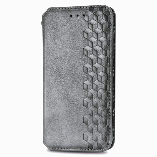 For Samsung Galaxy M51 Cubic Grid Pressed Horizontal Flip Magnetic PU Leather Case with Holder & Card Slots & Wallet(Gray) by bashfashion