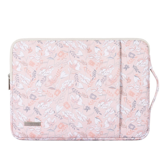 G4-89 PU Laptop Case Tablet Sleeve Bag with Telescoping Handle, Size: 13 Inch(Light Pink) by bashfashion