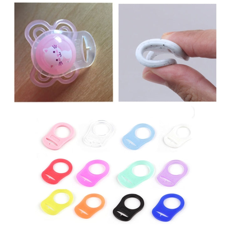10pcs Dummy Pacifier Holder Clip Adapter Ring Button Style Pacifier Adapter(C7) by bashfashion