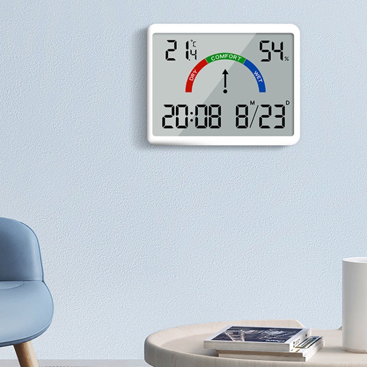 Magnetic LCD Digital Aalarm Clock Large Screen With Temperature Humidity Display(9905 Black) by bashfashion