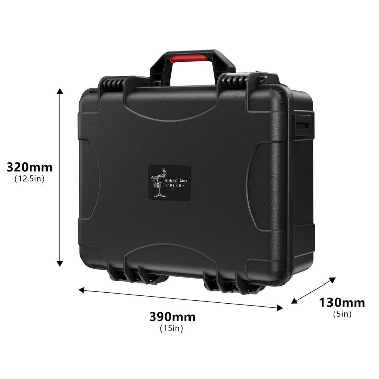 For DJI RS 4 Mini STARTRC PP Waterproof Shockproof Suitcase Portable Storage Box (Black) by STARTRC