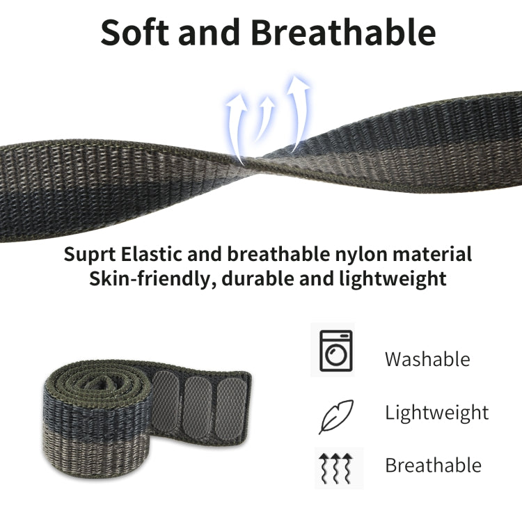 For Garmin Fenix 7 Hook And Loop Fastener Nylon Watch Band(Grey Camouflage) by bashfashion