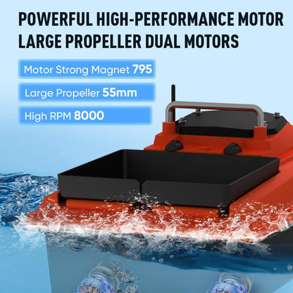 D80B GPS High Power Smart Remote Control Fishing Bait Boat Support Trawling, Plug:EU Plug by bashfashion
