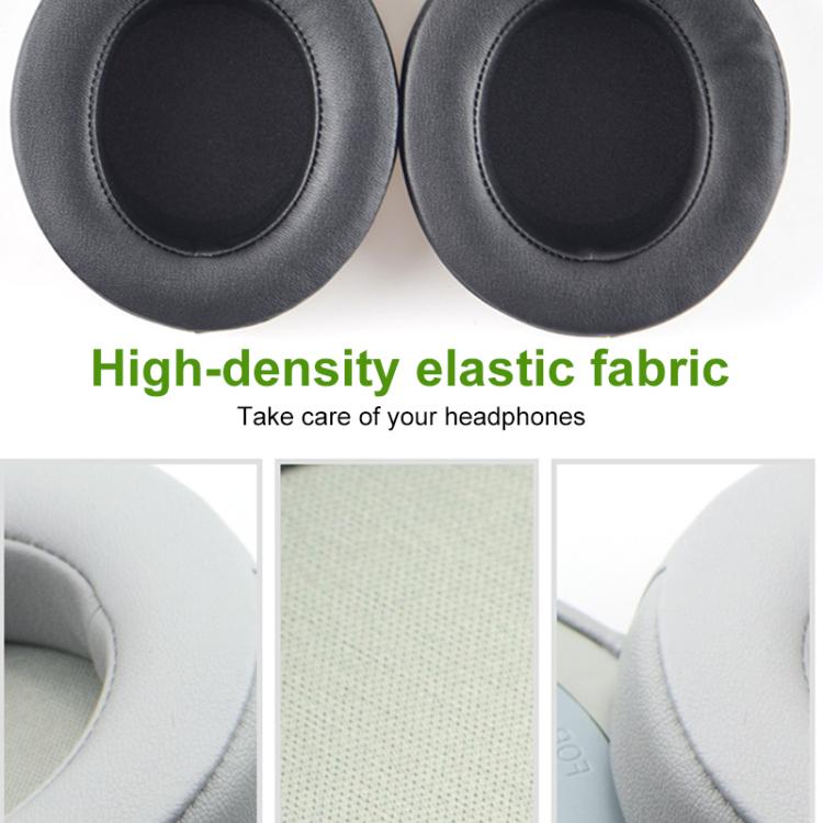 1 Pair Rotating Snap-on Replacement Earpads For Razer Kraken Pro V2, Material:Protein Leather(Grey) by bashfashion