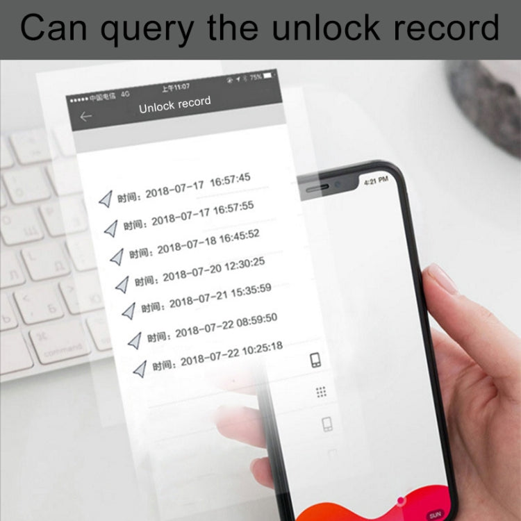 Intelligent Bluetooth Key Password Padlock Remote Unlocking for iOS / Android by bashfashion