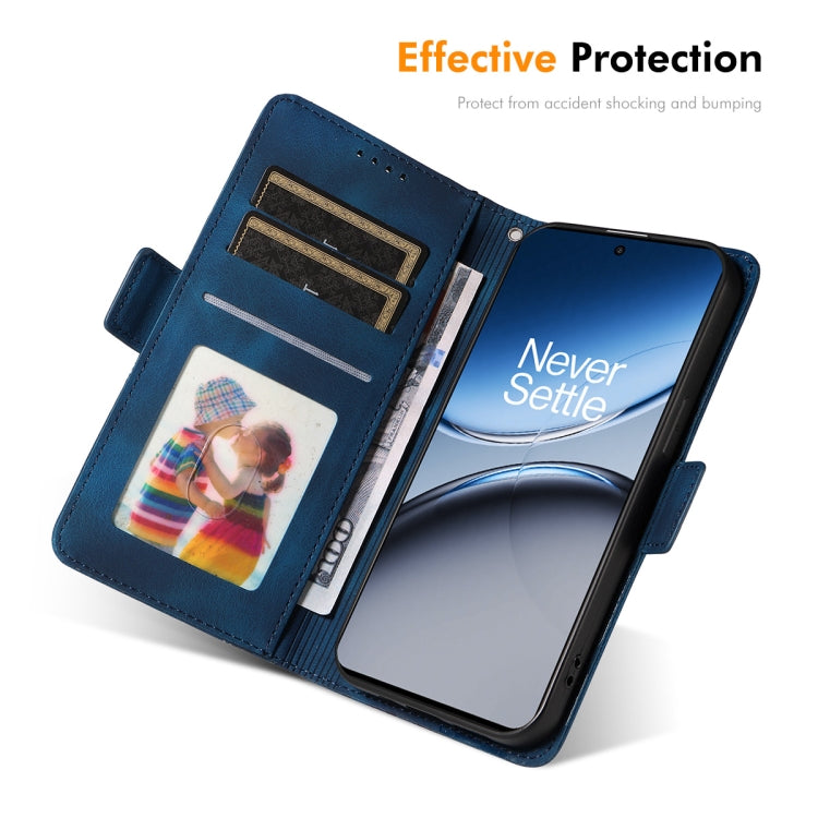 For OnePlus Nord 4 ENKAY Embossed Rhombus Starry Leather Phone Case with Screen Film(Purple) by ENKAY