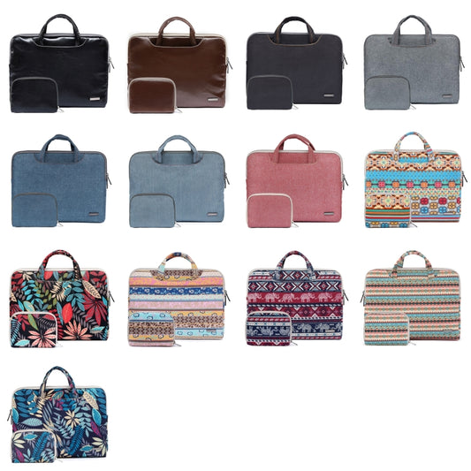 LiSEN LS-116 Simple Laptop Bag Business Laptop Liner Bag, Size: 13.3 inch(PU Black) by LiSEN