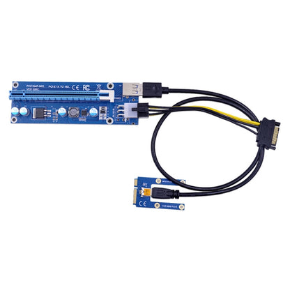 PCE164P-N03 VER006C Mini PCI-E 1X To 16X Riser For Laptop External Image Card, Spec: M2 To 6pin by bashfashion