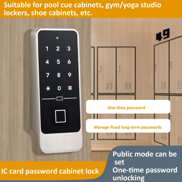 F8 Electronic Cabinet Lock Keyless Password Intelligent Card Unlock, Spec: Basic Version by bashfashion